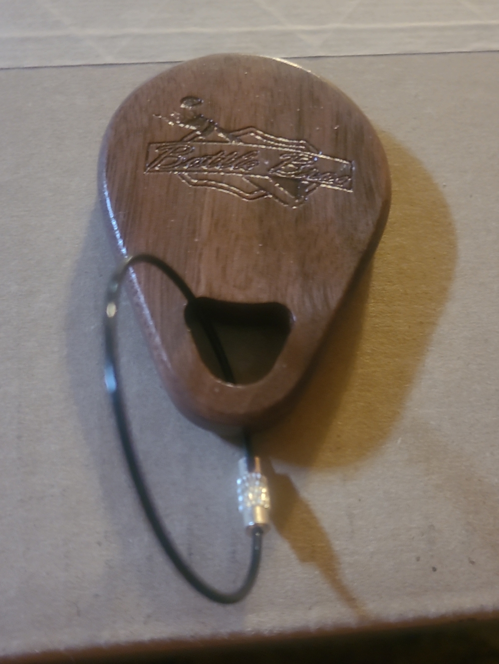 Wooden Keychain Bottle Bros Opener-Dark